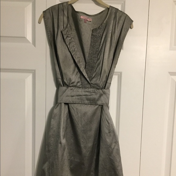 Calypso grey silk dress - Picture 1 of 6